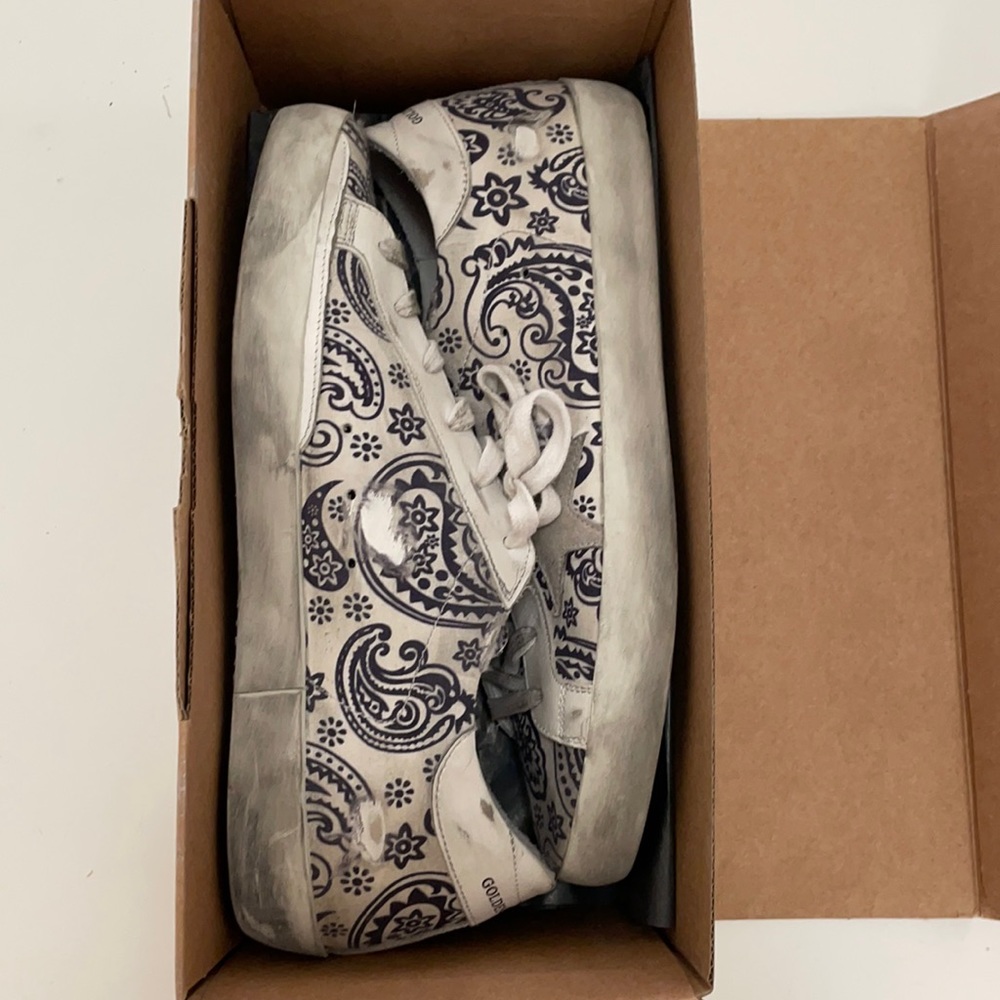 Work 1 time! Paisley blue golden goose size 40